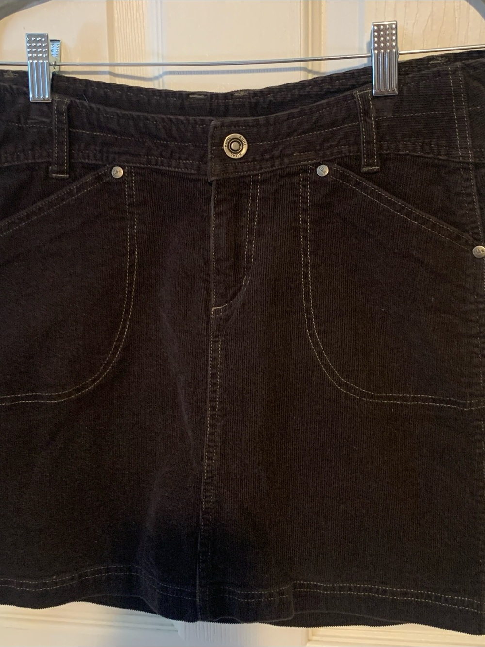 KUHL black corduroy skirt